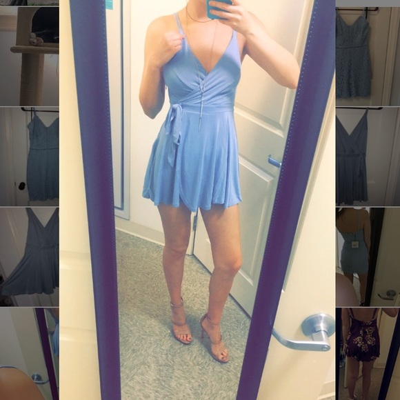 Urban Outfitters Dresses & Skirts - Baby Blue Romper